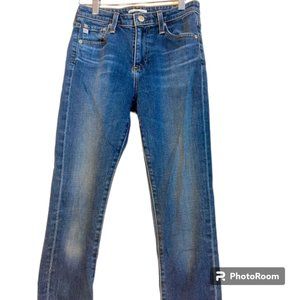 Alexa Chung for AG the Brianna high waist cropped skinny jeans Brazen size 24R